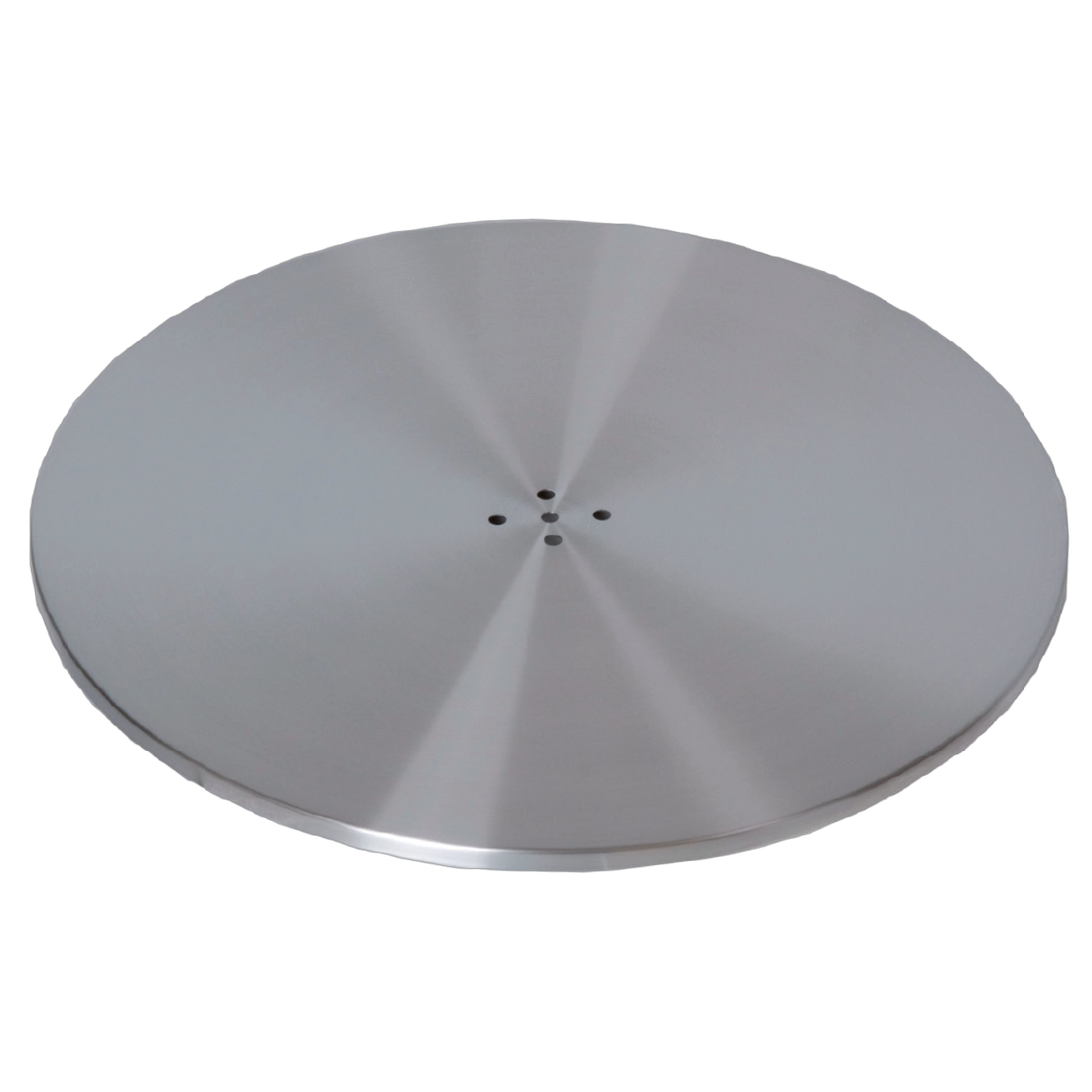 Round bottom plate with cover plate